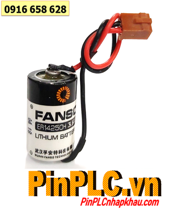 FANSO ER14250H (Dây zắc nâu), Pin nuôi nguồn FANSO ER14250H 3.6v 1/2AA 1200mAh chính hãng 